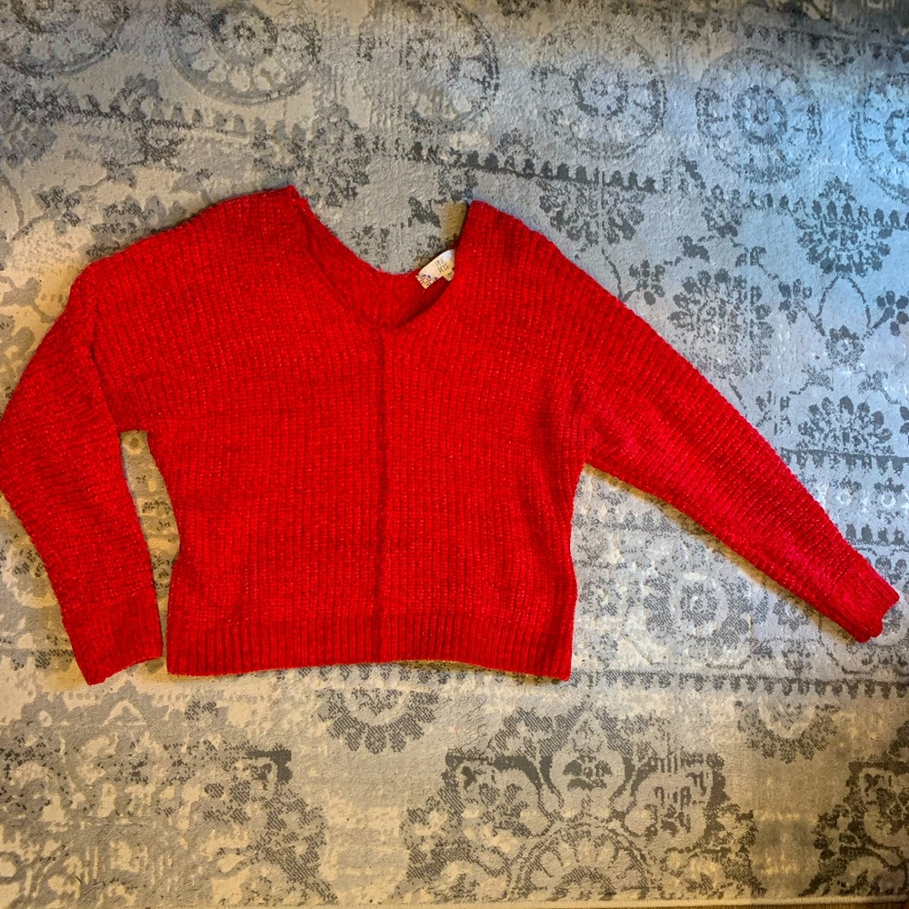 Pink Rose brand crop sweater. Xs, loose fit worn 1x. Very soft.